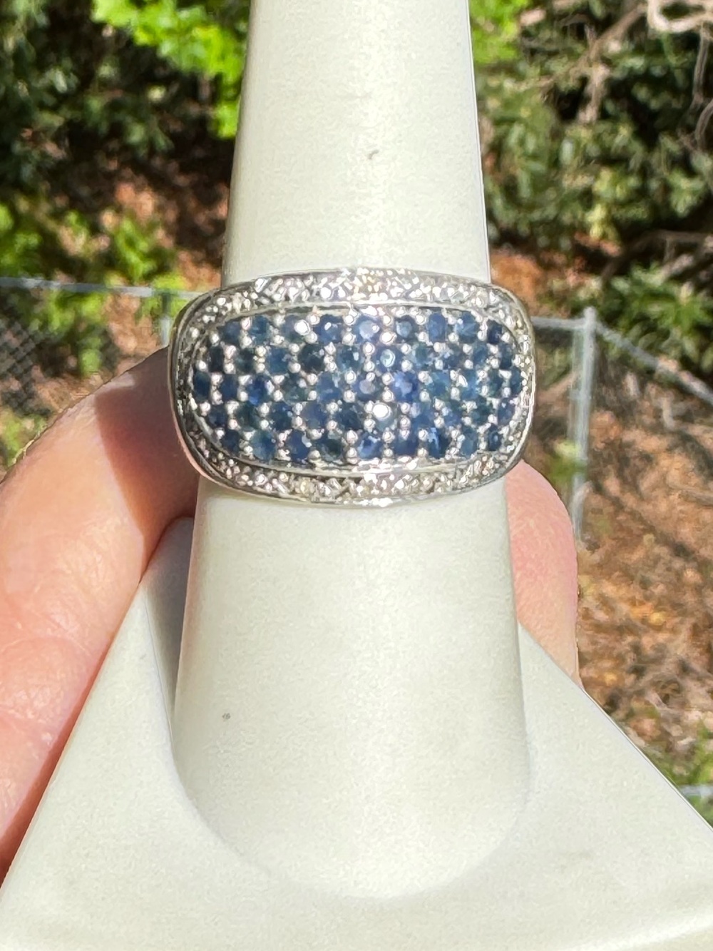 925 Blue Sapphire Ring